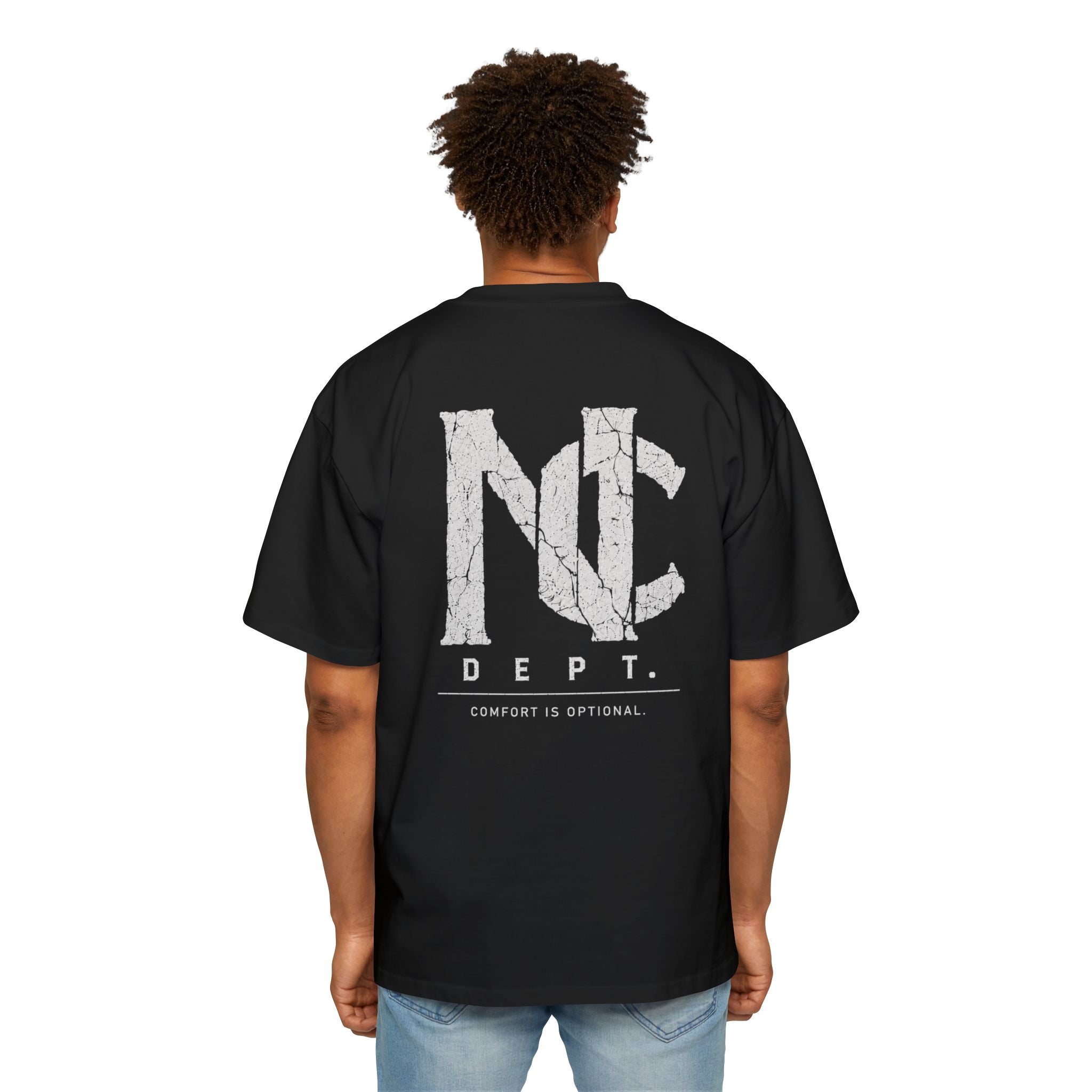 No Comfort Dept. Tee — 'Comfort Is Optional' Men's Oversized Graphic T-Shirt